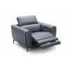 J&M Furniture Lorenzo in Blue Grey Chair Reclining View - J&M Furniture Lorenzo in Blue Grey Chair Reclining View