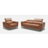 J&M Furniture Lorenzo Sofa and Chair in Caramel - Headrest View