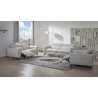 J&M Furniture Lorenzo Sofa Set in Light Grey