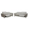 J&M Furniture Lorenzo Sofa set in Light Grey