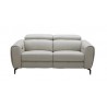 J&M Furniture Lorenzo Sofa in Light Grey Front View