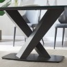 J&M Furniture MC Elegance Fixed Table-Cross Leg View