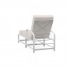 Bristol Chaise in Canvas Natural w/ Self Welt - Back Side Angle