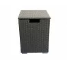 Crawford and Burke Auburn Dark Brown Woven Propane Tank Protector, Frontview - Crawford and Burke Auburn Dark Brown Woven Propane Tank Protector, Frontview