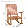 Del-Amo Rocking Armchair- dimension - Del-Amo Rocking Armchair- dimension
