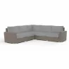 Coronado Sectional in Canvas Granite w/ Self Welt - Front Side Angle - Coronado Sectional in Canvas Granite w/ Self Welt - Front Side Angle