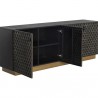 Sunpan Hive Sideboard in Large - Front Side Opened Angle