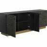 Sunpan Hive Sideboard in Large - Front Side Opened Angle - Sunpan Hive Sideboard in Large - Front Side Opened Angle