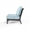 Monterey Armless Club in Canvas Skyline w/ Self Welt - Side Angle