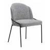Jambi Dining Chair Black & White- front view 1 - Jambi Dining Chair Black & White- front view 1