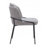 Jambi Dining Chair Black & White- side view 1