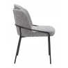 Jambi Dining Chair Black & White- side view 1 - Jambi Dining Chair Black & White- side view 1