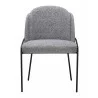 Jambi Dining Chair Black & White- front view 2 - Jambi Dining Chair Black & White- front view 2