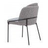 Jambi Dining Chair Black & White- back view 2