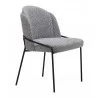 Jambi Dining Chair Black & White- side view 2 - Jambi Dining Chair Black & White- side view 2