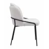 Jambi Dining Chair Ivory- side view 2 - Jambi Dining Chair Ivory- side view 2