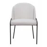 Jambi Dining Chair Ivory- front view 2 - Jambi Dining Chair Ivory- front view 2