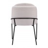 Jambi Dining Chair Ivory- back view 1