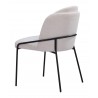 Jambi Dining Chair Ivory- side view 1
