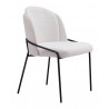 Jambi Dining Chair Ivory- side view 3