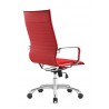 Woodstock Marketing Janis High Back Swivel Arm Chair -Red Back Perspective