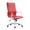 Woodstock Marketing Janis High Back Swivel Arm Chair -Red Front Perspective