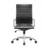 Woodstock Marketing Janis High Back Swivel Arm Chair - Black Front - Woodstock Marketing Janis High Back Swivel Arm Chair - Black Front