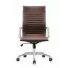 Woodstock Marketing Janis High Back Swivel Arm Chair -Brown Front - Woodstock Marketing Janis High Back Swivel Arm Chair -Brown Front
