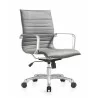 Woodstock Marketing Janis Mid Back Chair - Gray Front Perspective - Woodstock Marketing Janis Mid Back Chair - Gray Front Perspective
