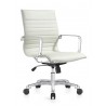 Woodstock Marketing Janis Mid Back Chair - White Front Perspective