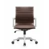 Woodstock Marketing Janis Mid Back Chair - Brown Front - Woodstock Marketing Janis Mid Back Chair - Brown Front