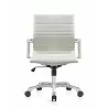 Woodstock Marketing Janis Mid Back Chair - White Front - Woodstock Marketing Janis Mid Back Chair - White Front