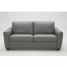 J&M Furniture Jasper Sofa Bed in Grey Leather Front - J&M Furniture Jasper Sofa Bed in Grey Leather Front