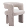 Java Accent Chair in Sandy Beige- Side View 3