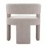 Java Accent Chair in Sandy Beige- Back View 1 - Java Accent Chair in Sandy Beige- Back View 1