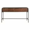 Moe's Home Collection Tobin Console Table Brown - Front Angle - Moe's Home Collection Tobin Console Table Brown - Front Angle