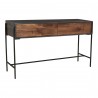 Moe's Home Collection Tobin Console Table Brown - Front Side Angle