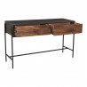 Moe's Home Collection Tobin Console Table Brown - Front Side Opened Angle