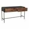 Moe's Home Collection Tobin Console Table Brown - Front Side Opened Angle - Moe's Home Collection Tobin Console Table Brown - Front Side Opened Angle