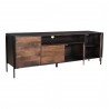 Moe's Home Collection Tobin Entertainment Unit - Brown - Front Side Opened Angle