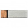 Moe's Home Collection Blox Console Table, White Marble and Warm Brown - Top Angle