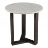 Moe's Home Collection Jinxx Side Table in Charcoal Grey - Front Top Angle