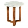 Moe's Home Collection Jinxx Side Table in Brown - Front View