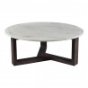 Moe's Home Collection Jinxx Coffee Table in Charcoal Grey - Front Top Angle