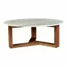 Moe's Home Collection Jinxx Coffee Table in Brown - Front Angle - Moe's Home Collection Jinxx Coffee Table in Brown - Front Angle