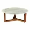 Moe's Home Collection Jinxx Coffee Table in Brown - Front Top Angle - Moe's Home Collection Jinxx Coffee Table in Brown - Front Top Angle