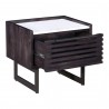 Moe's Home Collection Paloma Nightstand - Front Side Opened Angle