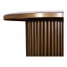 Moe's Home Collection Tower Dining Table - White Marble - Closeup  Angle