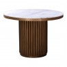 Moe's Home Collection Tower Dining Table - White Marble - Front Angle