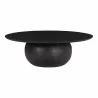 Moe's Home Collection Bradbury Large Coffee Table in Blackened Acacia - Front Angle - Moe's Home Collection Bradbury Large Coffee Table in Blackened Acacia - Front Angle